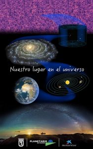 Cartel del audiovisual Nuestro lugar en el Universo.